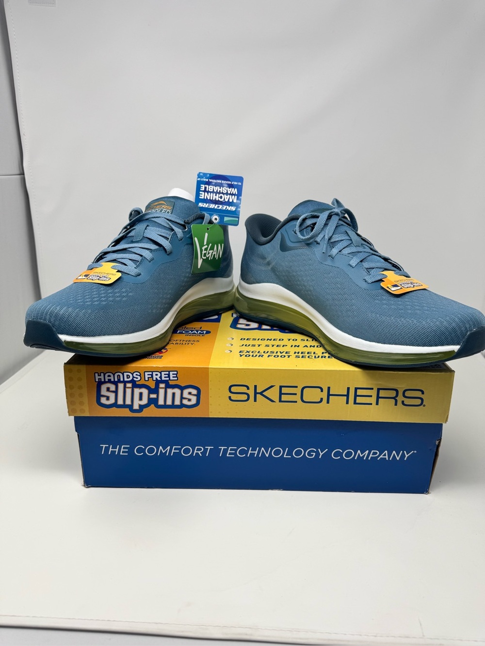 Skechers Men's Blue Athletic Slip-In Sneakers men’s sz 10 air element 2.0 saire